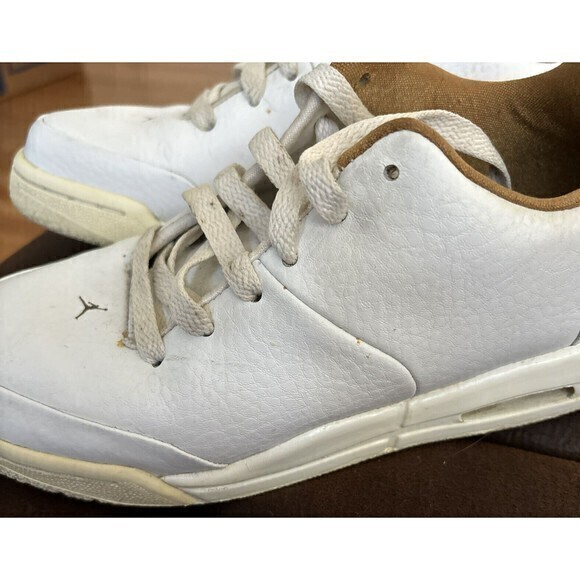 2006 NIKE AIR JORDAN 23 CLASSIC LOW WHITE MAPLE BROWN LEATHER‎ 313480-121 4.5Y - Picture 4 of 4